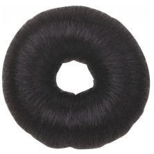HO-5115 Black Валик для прически DEWAL, искусственный волос, черный d8 см
