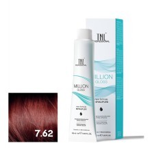 Крем-краска для волос TNL Million Gloss оттенок 7.62 Блонд красный фиолетовый 100 мл