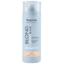 Питательный оттеночный шампунь для оттенков блонд серии “Blond Bar” Kapous, Песочный, 200 мл