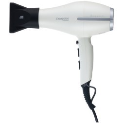 Фен DEWAL EXCEPTION Compact 2200 белый, компактный 2200 Вт, ионизация, 2 насадки, провод 3м