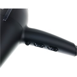 Фен DEWAL EXCEPTION, черный, вес 570гр, 2200Вт, 2 насадки, провод 3м
