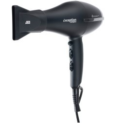 Фен DEWAL EXCEPTION Compact 2200 черный, компактный 2200 Вт, ионизация, 2 насадки, провод 3м