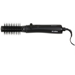 Фен-щетка DEWAL PRO AIR SHINE, черная, 1200Вт, 2 насадки: 38мм, 50 мм, провод 3м